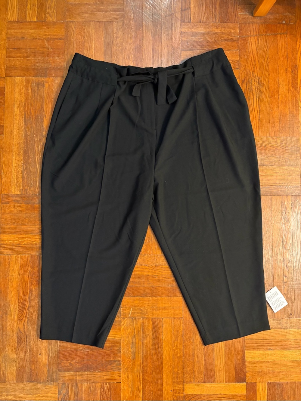 ASOS Black Tie-Waist Trousers